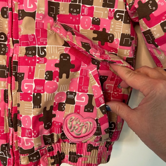 Burton Dry Ride Sugar & Spice Full Zip Hooded Ski Jacket | size 6 - Picture 9 of 11